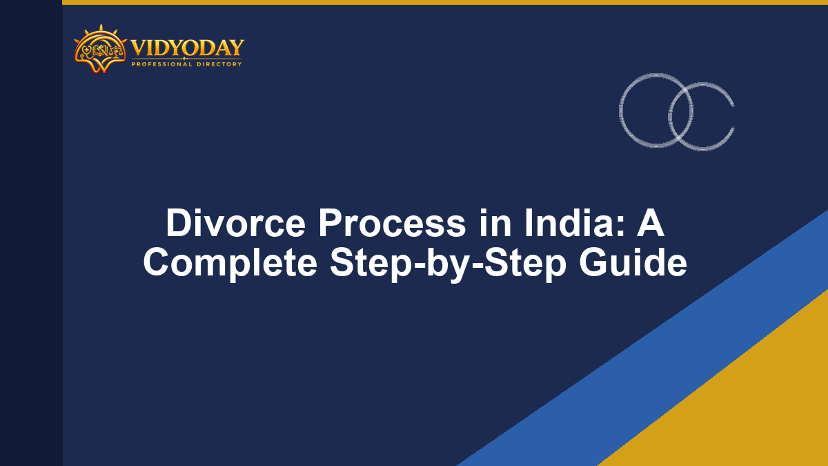 Illustration for Divorce Process in India: A Complete Step-by-Step Guide