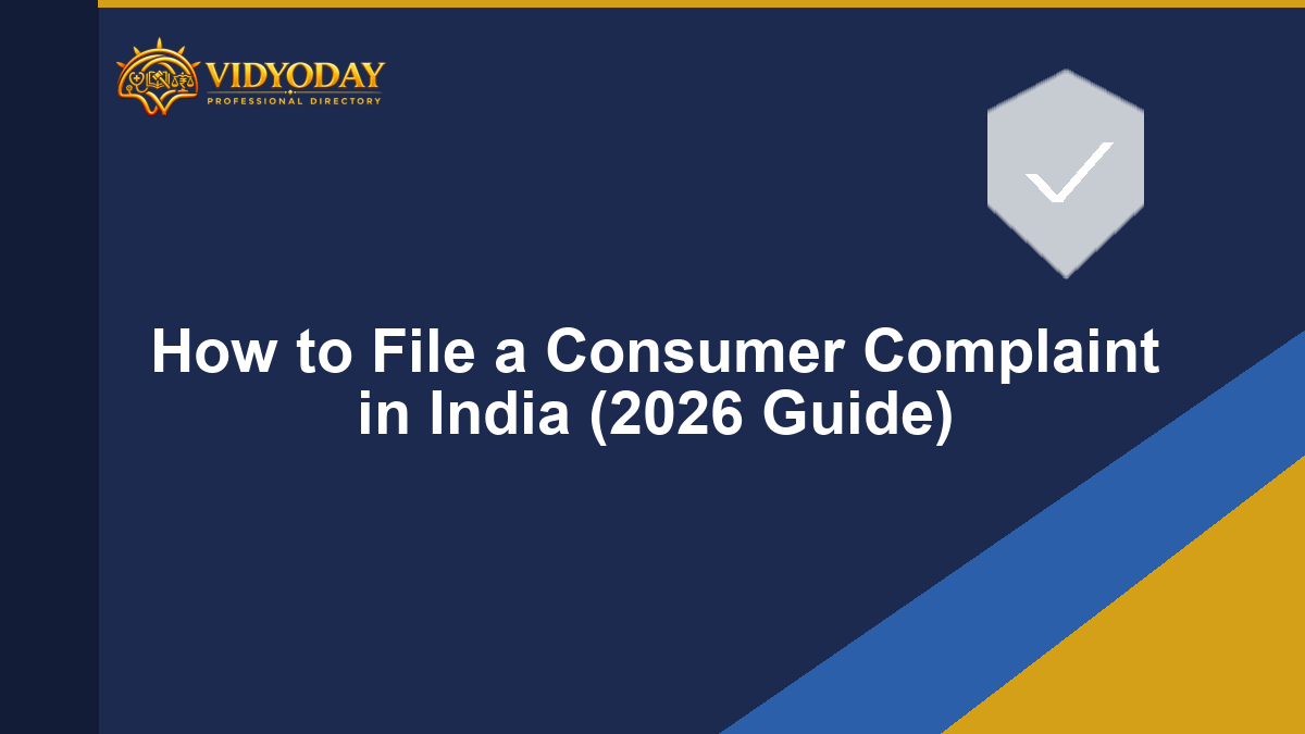 Illustration for How to File a Consumer Complaint in India (2026 Guide)