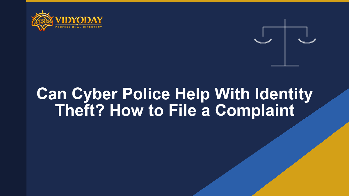 Can Cyber Police Help With Identity Theft? How to File a Complaint