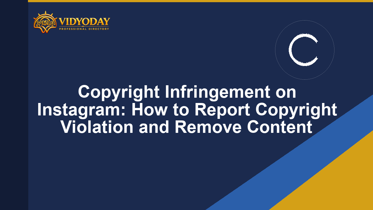 Illustration representing reporting copyright infringement on Instagram
