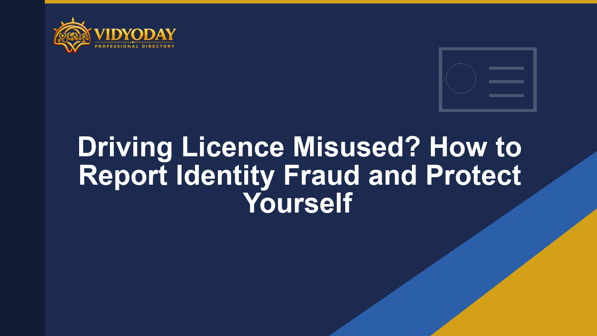 Illustration representing driving licence misuse and fraud