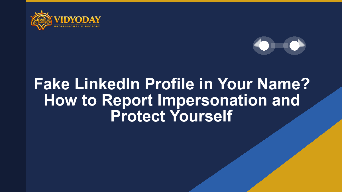 Illustration representing a fake LinkedIn profile impersonation