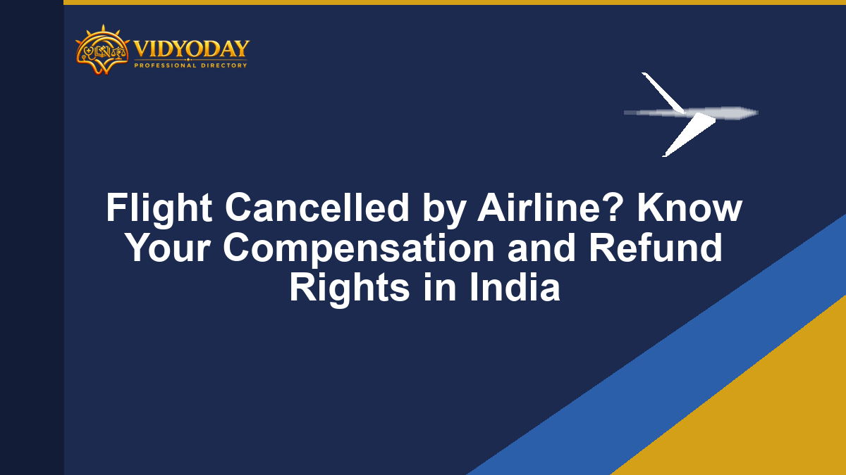 Flight Cancelled by Airline? Know Your Compensation and Refund Rights in India