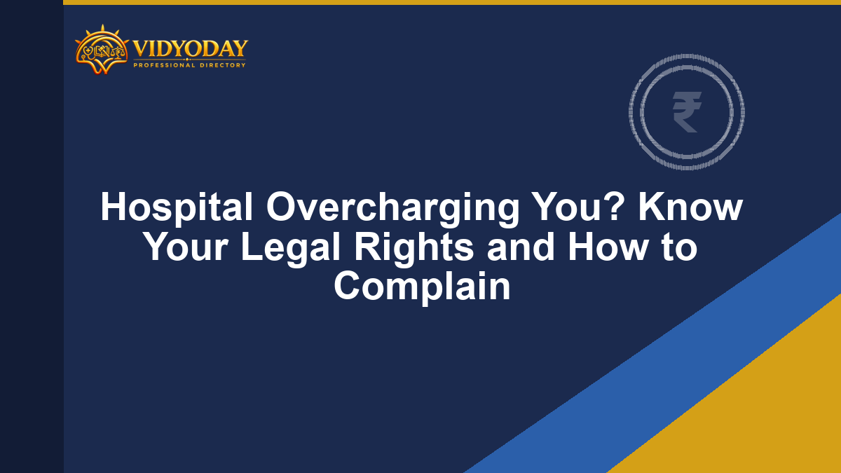 Illustration representing challenging hospital overcharging in India