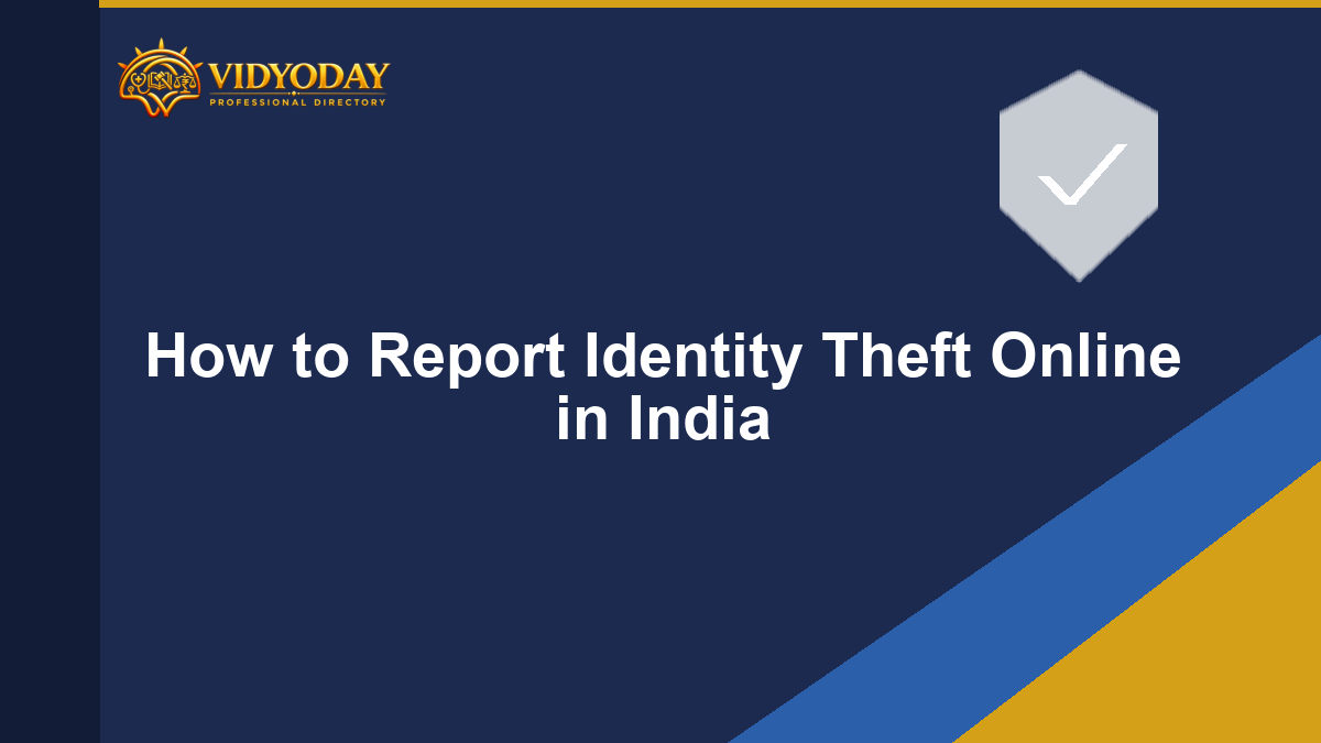 How to Report Identity Theft Online in India