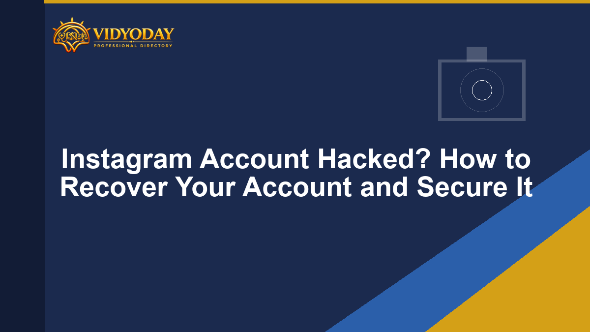 Illustration representing a hacked Instagram account