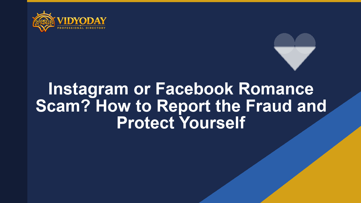 Illustration representing an Instagram or Facebook romance scam