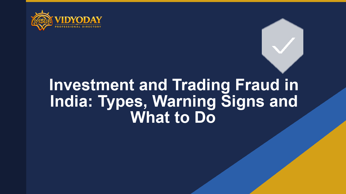 Illustration representing investment and trading fraud in India