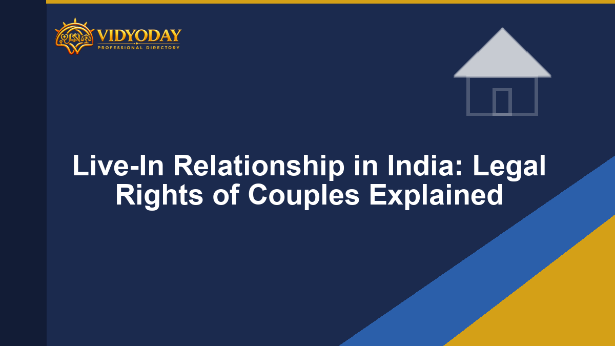 Illustration representing legal rights of live-in relationship couples in India