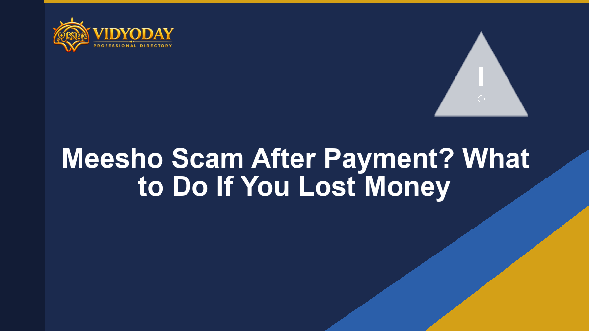 Illustration representing a Meesho online shopping scam