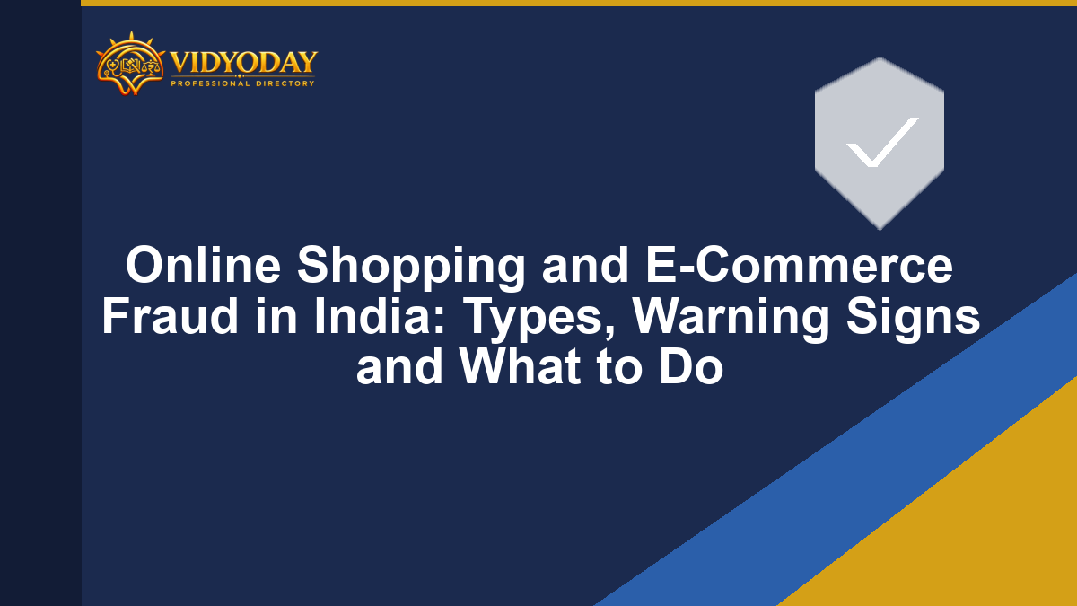 Illustration representing online shopping and e-commerce fraud in India