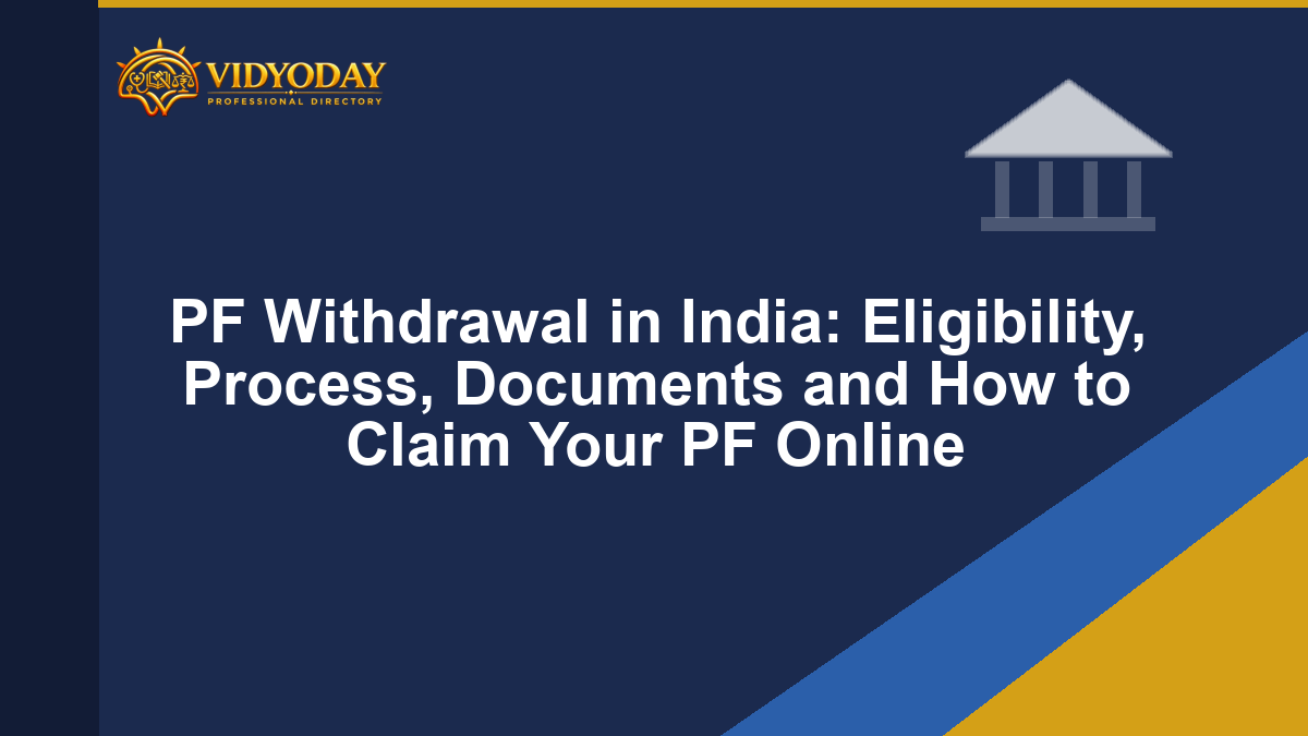 Illustration representing PF withdrawal eligibility and process in India