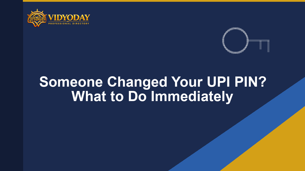 Illustration representing an unauthorized UPI PIN change