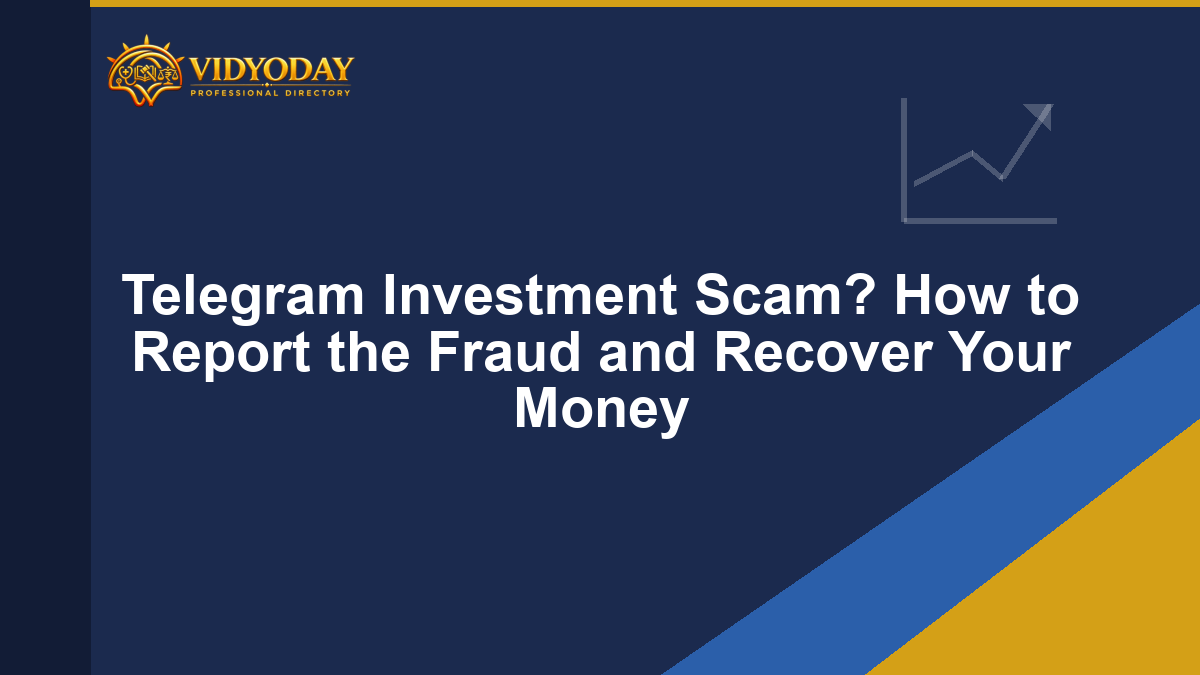 Illustration representing a Telegram investment scam