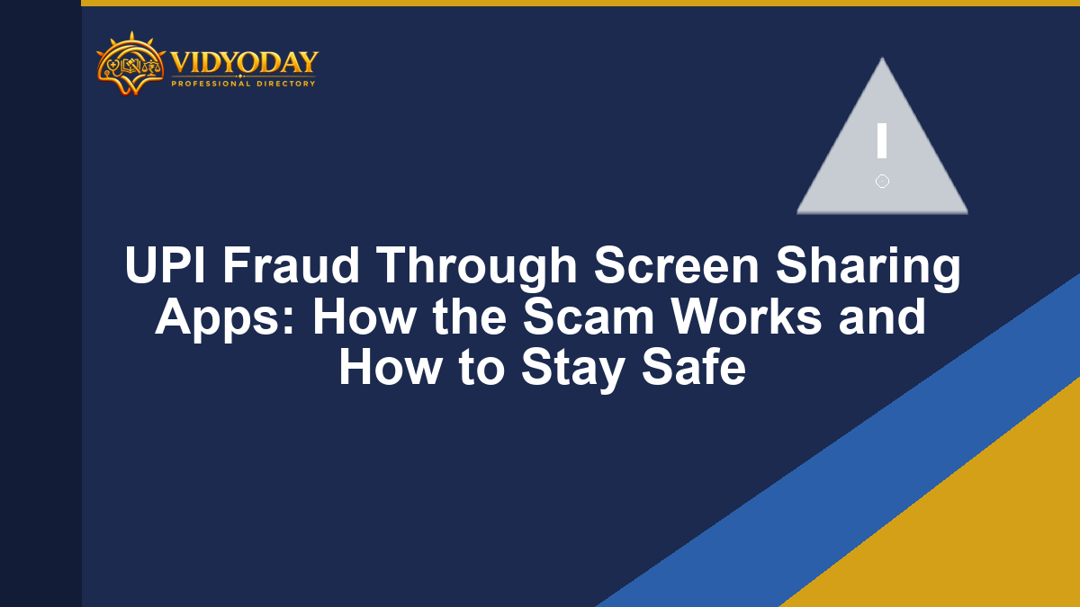 Illustration representing UPI fraud through screen sharing apps