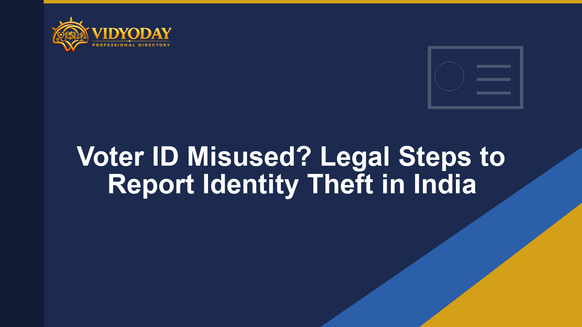 Illustration representing Voter ID misuse and identity theft