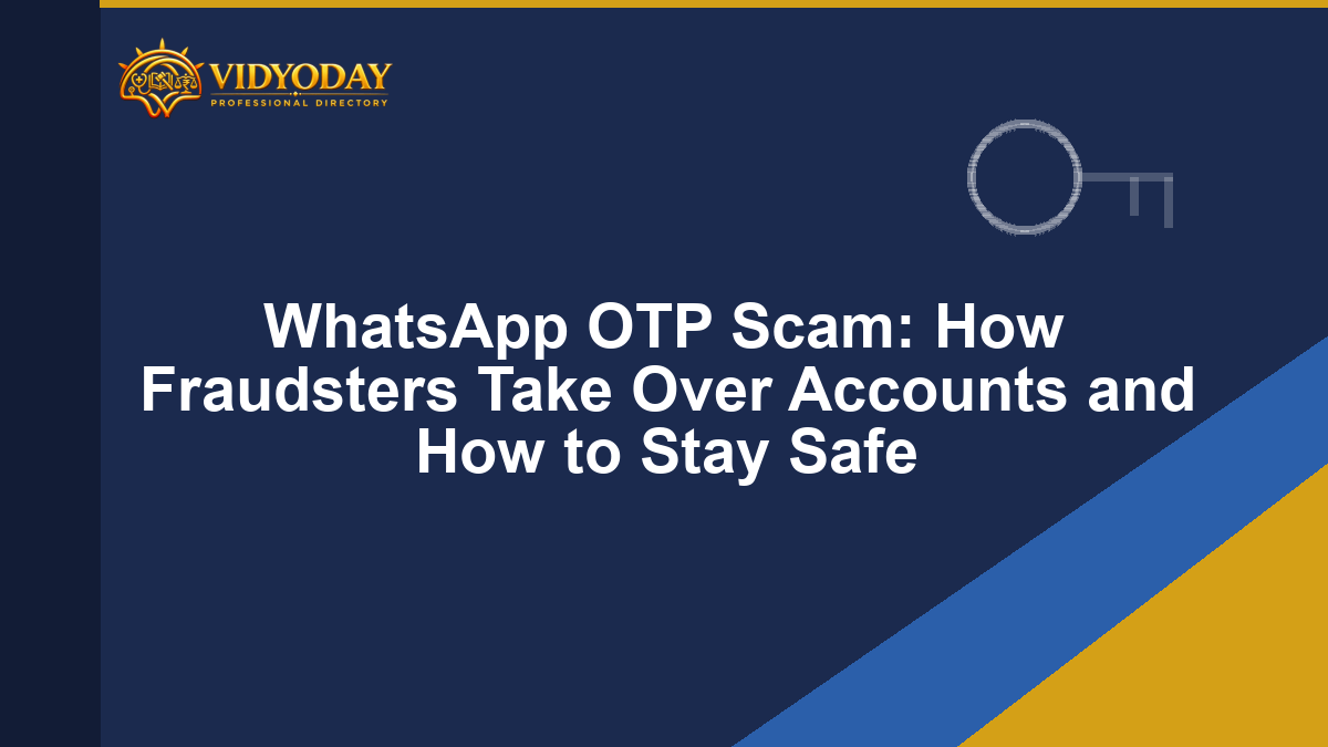 Illustration representing the WhatsApp OTP verification code scam
