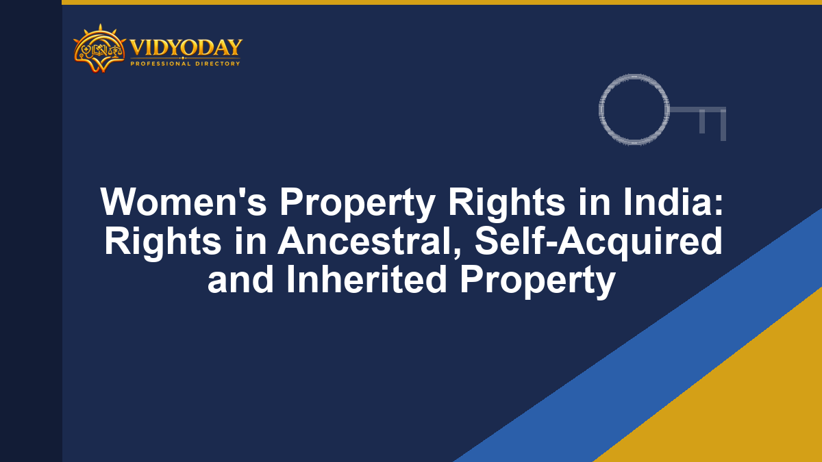 Illustration representing women's property and inheritance rights in India
