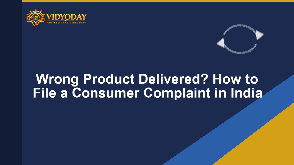 Illustration representing filing a complaint after the wrong product was delivered